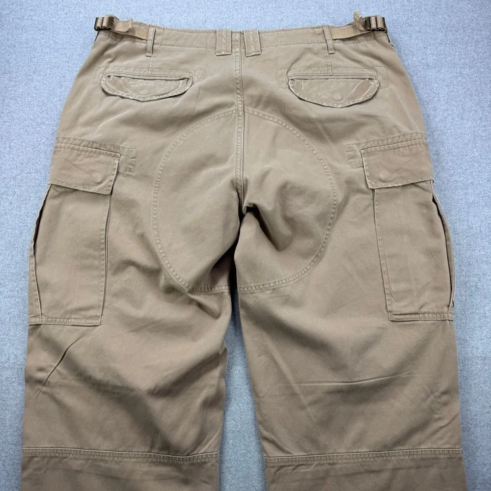 Vintage Polo Ralph‎ Lauren Paratrooper Cargo Pants Mens 40x36 Khaki Military